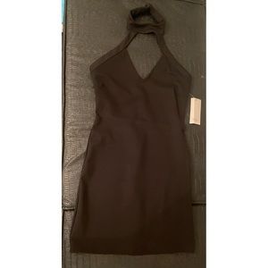 New with tags Tobi black cutout halter mini dress